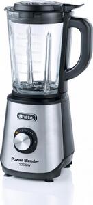 Ariete Frullatore con Bicchiere Elettrico Potenza 1200W 4 Lame in Acciaio colore Silver Power Blender 579 - 00C057900AR0