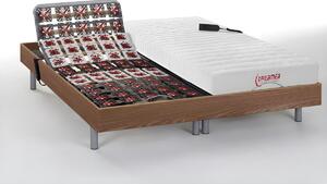 Letto relax elettrico sole sosp. materasso accoglienza Lattice 2x90x200cm Naturale chiaro - ETHER di DREAMEA