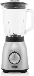 PRINCESS Frullatore con Bicchiere Potenza 1000W Capacit 1,5 Litri con Lame in Acciaio Inox colore Acciaio - 212091