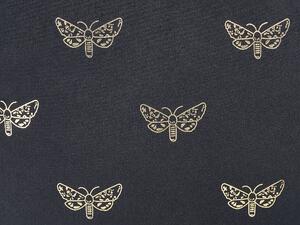 Set di 2 cuscini sparsi in velluto nero 45 x 45 cm Cuscino da lancio con motivo a farfalla Sfoderabile con imbottitura Beliani