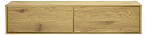 Mobile TV da parete finitura legno chiaro quercia L140 cm FLEXO