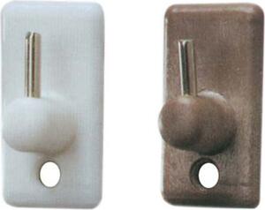 DecHome Gancio Bris Bris Base Plastica Rampino Metallo mm 18x32 Marrone