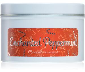Milkhouse Candle Co. Christmas Enchanted Peppermint candela profumata in lattina 141 g