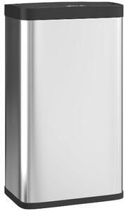 HOMCOM Pattumiera con sensore di movimento 45 L e coperchio soft-close, Argento | Aosom Italy