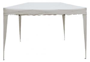 VivaGarden Gazebo da Giardino 3x2 mt Pieghevole in Acciaio/Tessuto colore Bianco