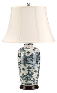 Lampada Da Scrivania Contemporanea Blue Traditional Porcellana Blu 1 Luce E27