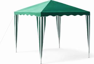 Giardini del Re Gazebo da Giardino 3x3 mt in Acciaio/Tessuto colore Verde