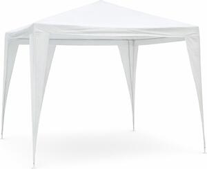 Domus Gazebo da Giardino 3x3 mt in Acciaio/Tessuto colore Bianco