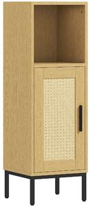 HOMCOM Armadietto da bagno sottile con ripiano regolabile, legno | Aosom Italy