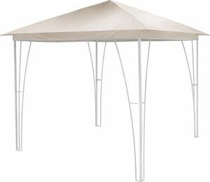 Lifeingarden Gazebo da Giardino 3x3 mt in Metallo/Tessuto colore Beige - Challis