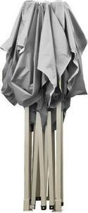 Divina Garden Gazebo da Giardino 3x3 mt Pieghevole in Acciaio/Tessuto con Protezione raggi UV colore Bianco