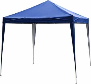 VivaGarden Gazebo da Giardino 3x3 mt Pieghevole in Acciaio/Tessuto con Protezione raggi UV colore Blu