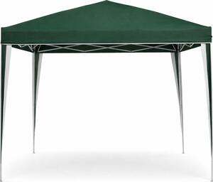 Amicasa Gazebo da Giardino 3x3 mt Pieghevole in Metallo/Tessuto colore Verde
