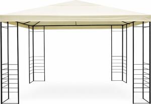 Amicasa Gazebo da Giardino 3x4 mt in Ferro/Tessuto colore Crema - Nizza
