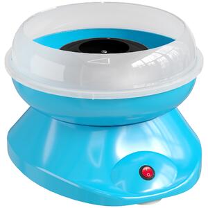 HOMCOM Macchina per Zucchero Filato 550W per Casa, Feste e Bambini, 27x26x18 cm, Blu | Aosom Italy