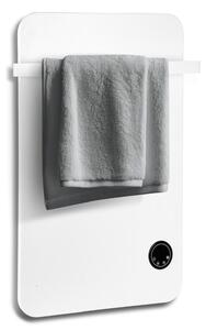 Pannello riscaldante a infrarossi ISOISL da 400W, con connessione Wi-Fi, ideale per il bagno, dotato di porta asciugamani, timer, termostato e telecomando, colore bianco