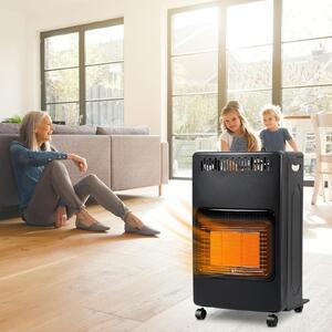 Ikodm, stufa a gas pieghevole da 4,2 kW, con sistema di sicurezza anti-ribaltamento, protezione contro la fiamma e tecnologia ODS (Oxygen Depletion Safety)