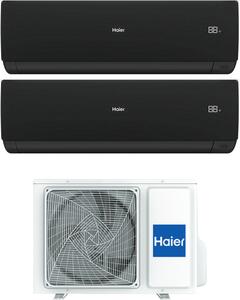 Haier Climatizzatore Dual Split Inverter 12000+12000 Btu Condizionatore con Pompa di Calore Classe A++/A+ Gas R32 Wi-Fi (Unit Interna + Unit Este