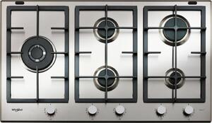 Whirlpool GMAL 9522/IXL Piano Cottura 5 Fuochi a Gas 86 cm Piano in Acciaio Inossidabile colore Inox