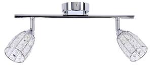Moderno faretto da parete/soffitto SHIBA - 2xG9, 15W, cromato/trasparente