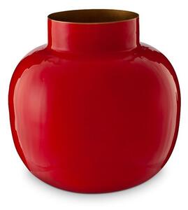 Pip Studio Amsterdam Vaso Metal Round 25 cm (4 Colori) Red