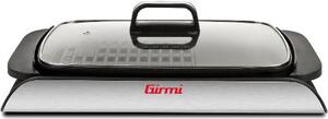 Girmi Griglia Elettrica Potenza 2000W Piastra 40x30 cm con Coperchio in Vetro e Regolazione della Temperatura - BQ9100