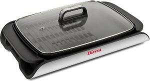 Girmi Griglia Elettrica Potenza 2000W Piastra 40x30 cm con Coperchio in Vetro e Regolazione della Temperatura - BQ9100