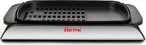 Girmi Griglia Elettrica Potenza 2000W Piastra 40x30 cm con Coperchio in Vetro e Regolazione della Temperatura - BQ9100