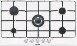 Glem Gas GT955WH Piano Cottura 5 Fuochi a Gas 90 cm colore Bianco