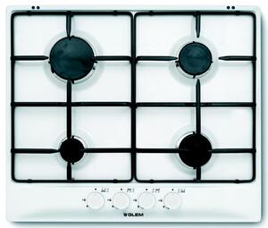 Glem Gas GT64WH Piano Cottura 4 Fuochi a Gas 60 cm colore Bianco