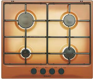 Glem Gas GT64TF Piano Cottura 4 Fuochi a Gas 60 cm colore Terra di Francia