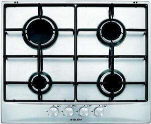 Glem Gas GT64IX Piano Cottura 4 Fuochi a Gas 60 cm colore Inox