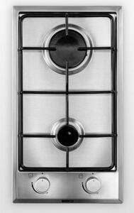 Beko HDCG32220FX Piano Cottura a Gas 2 Fuochi 30 cm colore Inox