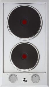 Beko HDCE 32201 X Piano Cottura Elettrico 2 Fuochi 30 cm colore Inox