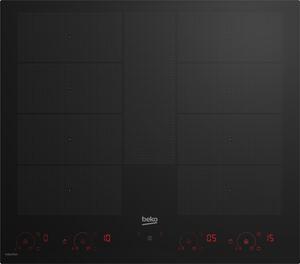 Beko HII68811NT Piano Cottura Induzione 8 Fuochi 60 cm Piano in Vetro colore Nero
