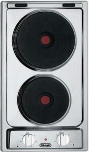 De Longhi I 23-1 ER Domino Piano Cottura Elettrico 2 Fuochi 30 cm colore Inox