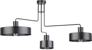Lampada a sospensione Vasco nera 3xE27x15W in metallo, dimensioni: 62x93x35 cm, IP20, Sigma Lighting
