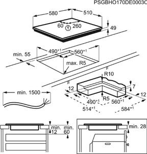 Aeg IKS64453IB Piano Cottura Induzione 4 Fuochi 58 cm Vetroceramica colore Nero