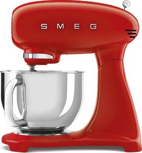 Smeg Impastatrice Planetaria Capacit Ciotola 4,8 Litri Potenza 800 Watt colore Rosso - SMF03RDEU 50's Style