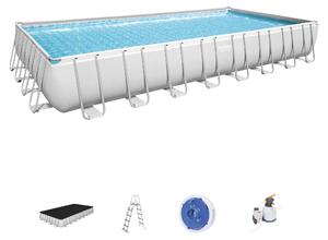 Piscina fuori terra rettangolare Power Steel 956x488x132 cm Bestway 56623