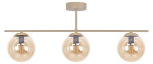 Lampada a sospensione FELIX beige 3xE14x15W in vetro, dimensioni: 28x71x14 cm, IP20, Kaja