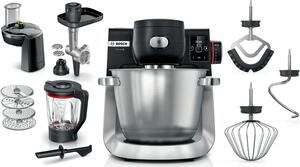 Bosch Impastatrice Planetaria Capacit Ciotola 5.5 Litri Potenza 1600 Watt con Accessori colore Acciaio Inox e Nero - MUMS6ZS34 Serie 6