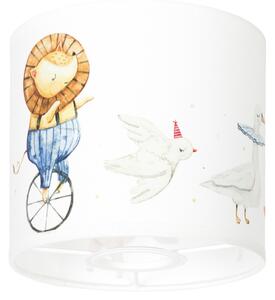 Brilagi - Paralume universale BOBO E27 diam. 15 cm bianco/animaletti