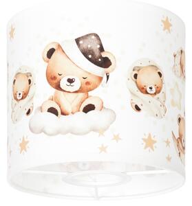 Brilagi - Paralume universale BOBO E27, diametro 15 cm, bianco/orsetti