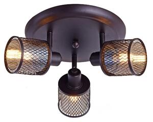 Lampada da soffitto CANABERA marrone-ambra 3xE14x40W in metallo, dimensioni: 17x35x35 cm, IP20, Candellux