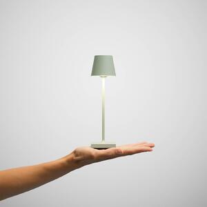 Sigor Nuindie lampada da tavolo LED tascabile ricaricabile, verde salvia