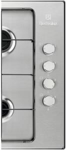 Electrolux KGS6404SX Piano Cottura 4 Fuochi a Gas 55 cm Piano in Acciaio Inossidabile colore Inox