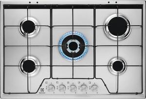 Electrolux KGS7534SX Piano Cottura 5 Fuochi a Gas 75 cm (1 Bruciatore Wok) colore Inox