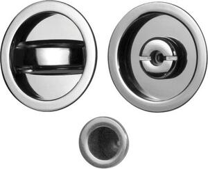 Dem Kit Maniglie per Porte Scorrevoli con Nottolo in Cromo Satinato - EO262N