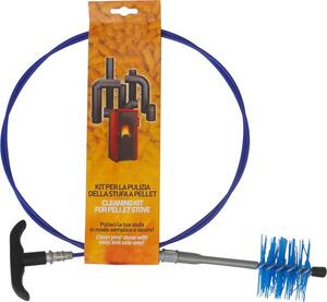 NBrand Kit Pulizia Stufe a Pellet Scovolo 80 mm + Prolunghe - 212/PELLET